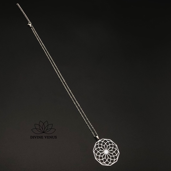 Seed of Life Sacred Geometry Necklace - Picture 6 of 10